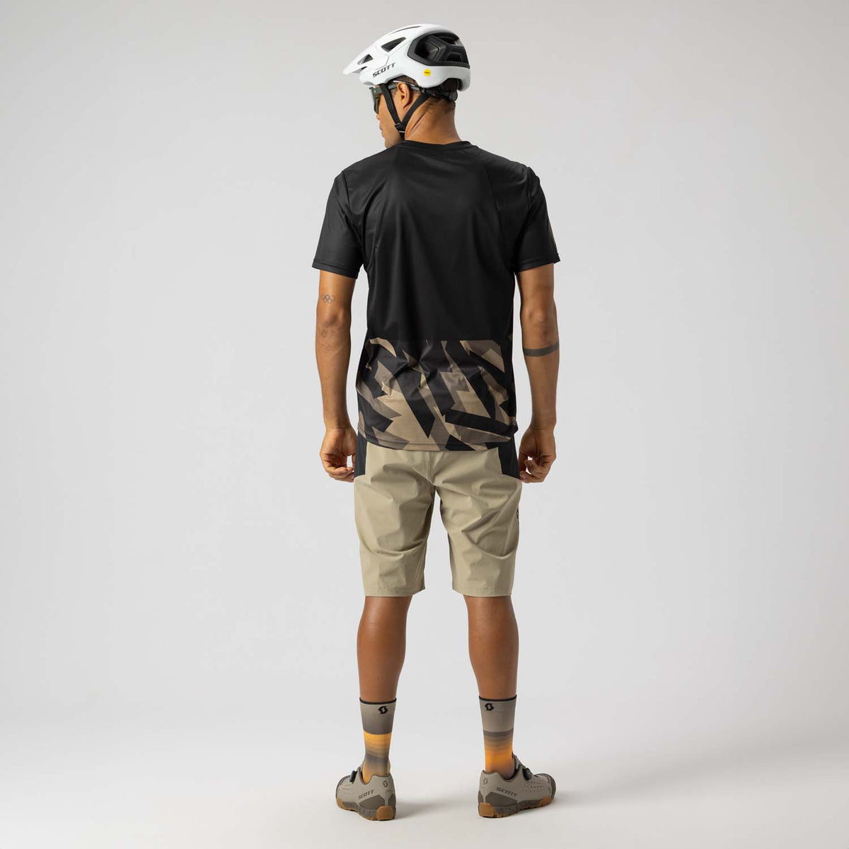 Pantalón Corto MTB Scott Vertic LT Hombre Toast Beige/Black #5