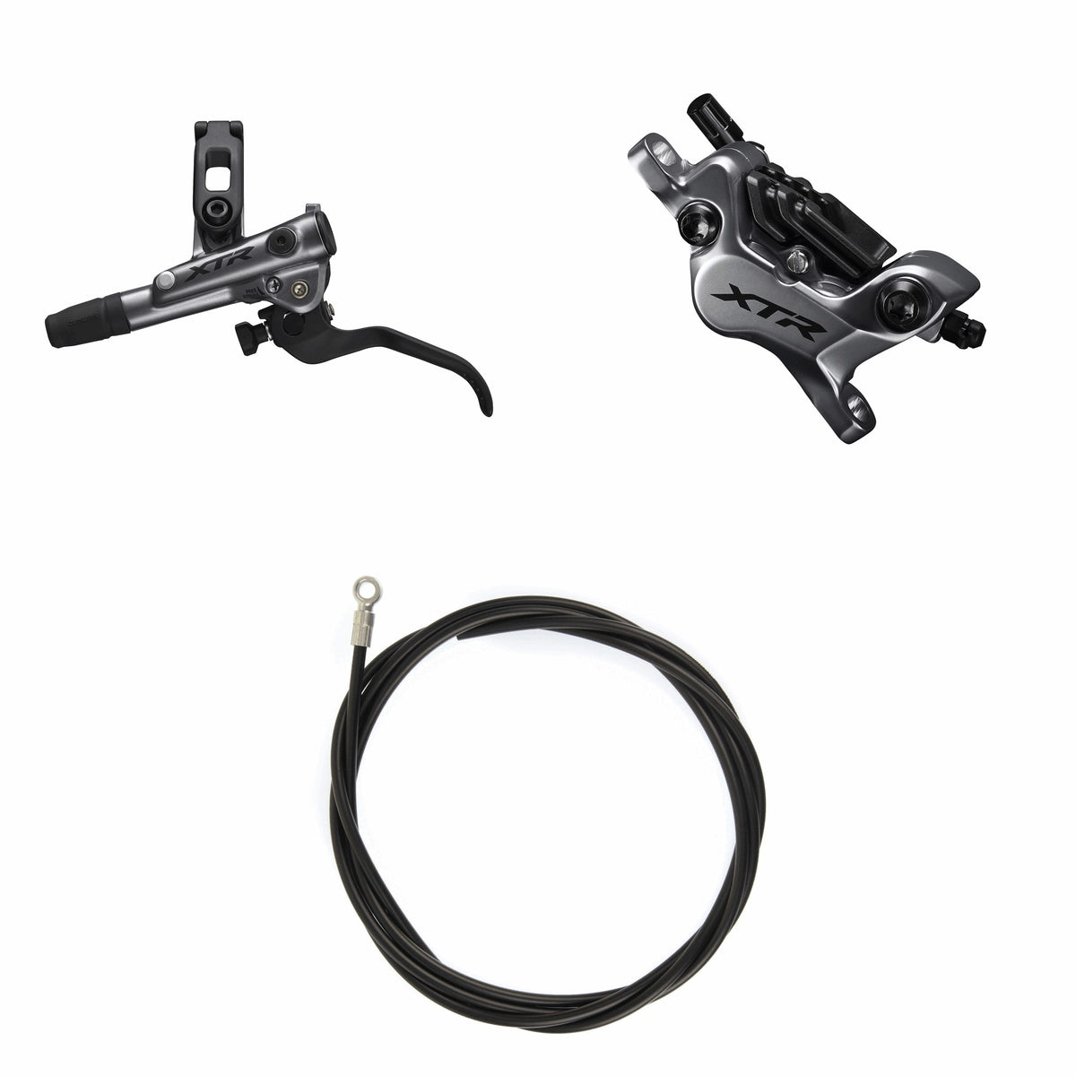 Kit Freno Disco Hidráulico Shimano XTR BR-M9120/BL-M9120 Delantero/Izquierdo Metal Aletas Sin Adaptador Latiguillo 1000mm Negro #2