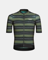 Pas Normal Studios Essential Κοντομάνικη Φανέλα Ανδρών Light Olive Stripe