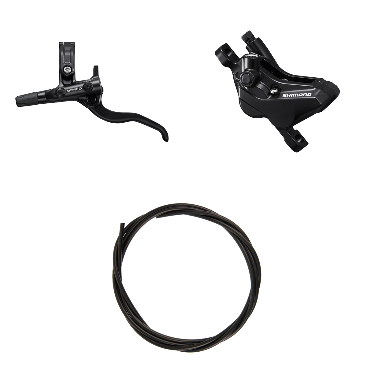Kit Freno Disco Hidráulico Shimano Deore BR-MT420/BL-M4100 Delantero/Izquierdo Resina Sin Aletas/Adaptador Latiguillo 1000mm Negro #2