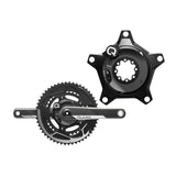 Quarq DZero 110 BCD DUB 52/36t Carbon Power Meter Crankset Χωρίς Τριβέα 170mm Black
