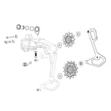 Sram Red Xplr AXS Complete Cage Kit Black