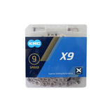 KMC X-9 Αλυσίδα 114 Συνδέσμων 9 Ταχυτήτων Chrome