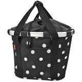 Klickfix Reisenthel BikeBasket City Μπροστινή Τσάντα 15L 35x28x26cm Black/White Dots