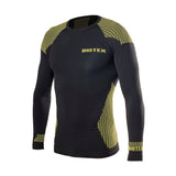 Biotex Hightech Seamless Εσώρουχο Μπλουζάκι Μαύρο/Κίτρινο