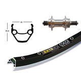 Rueda Trasera Winora Exal ZX19 Cierre Rápido 100mm 6/7v Negro/Plata
