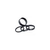Deda Σετ Αποστάτες Τιμονιού 1-1/8" 10mm 10 τεμ. Μαύρο Αλουμίνιο