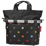 Klickfix Reisenthel Μπροστινό Καλάθι 34x31x17.5cm Black/Dots